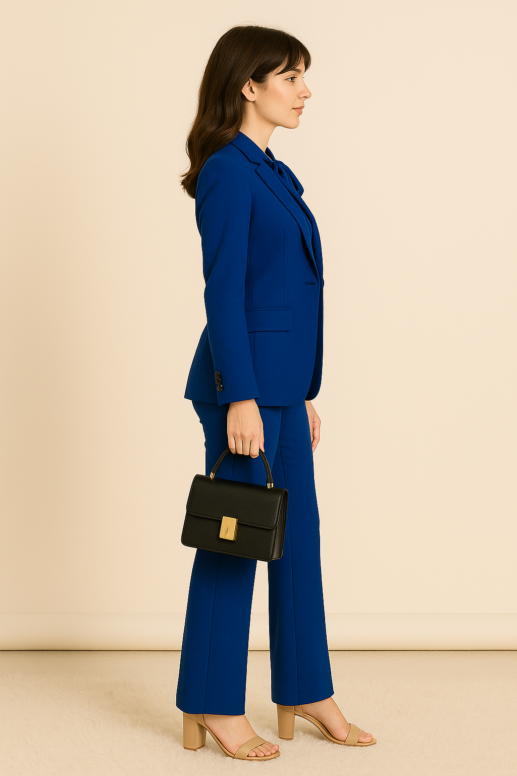 Royal Blue Suit Set for Women- Set of 3