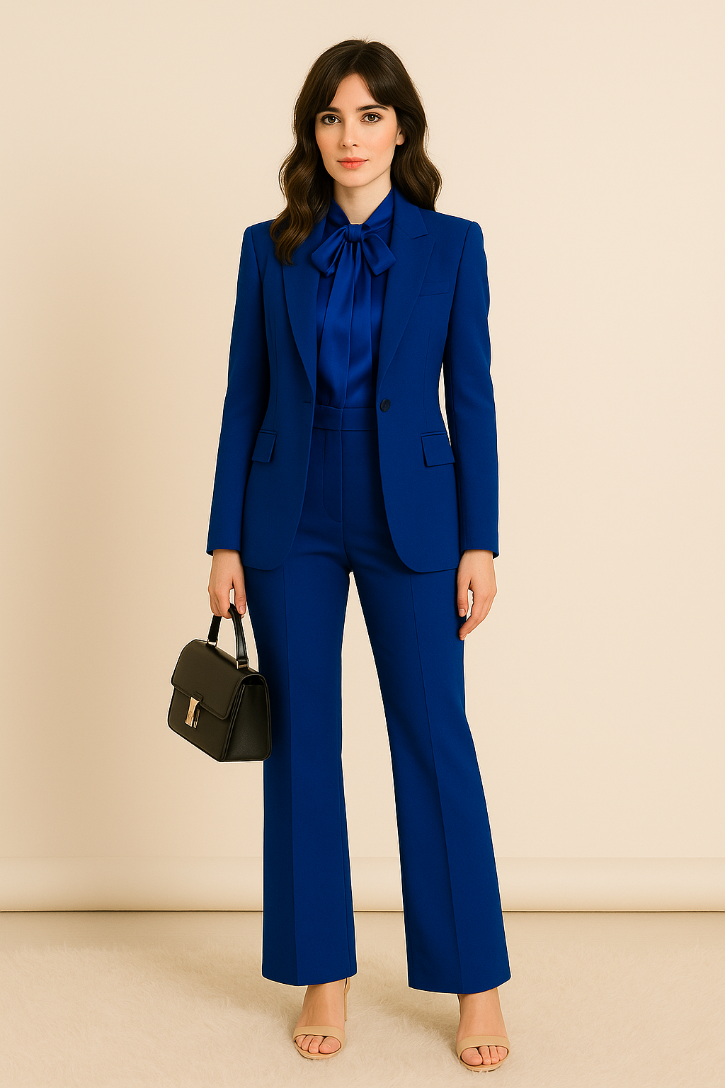 Royal Blue Suit Set for Women- Set of 3