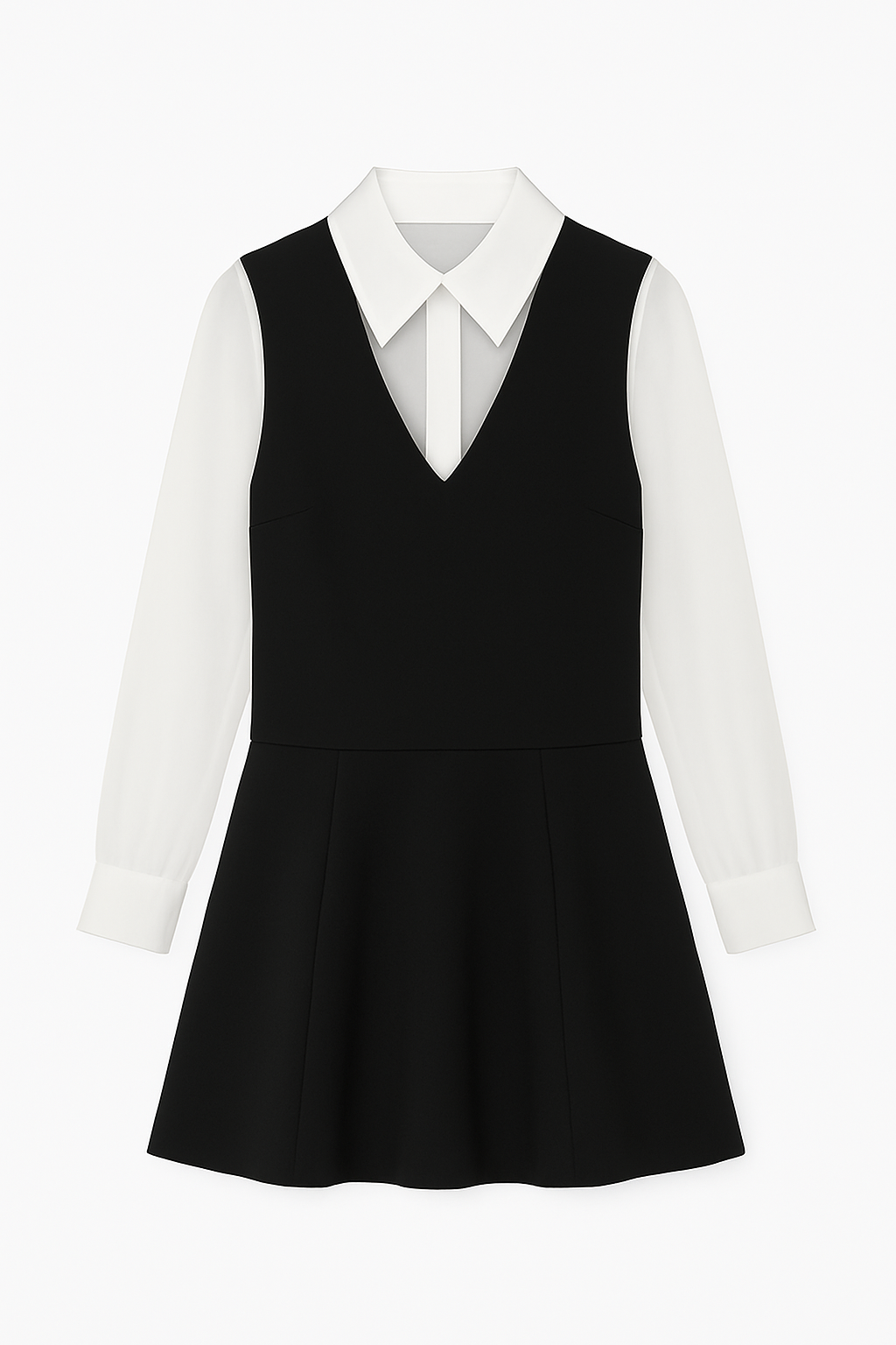 Classic Collar Layered Dress