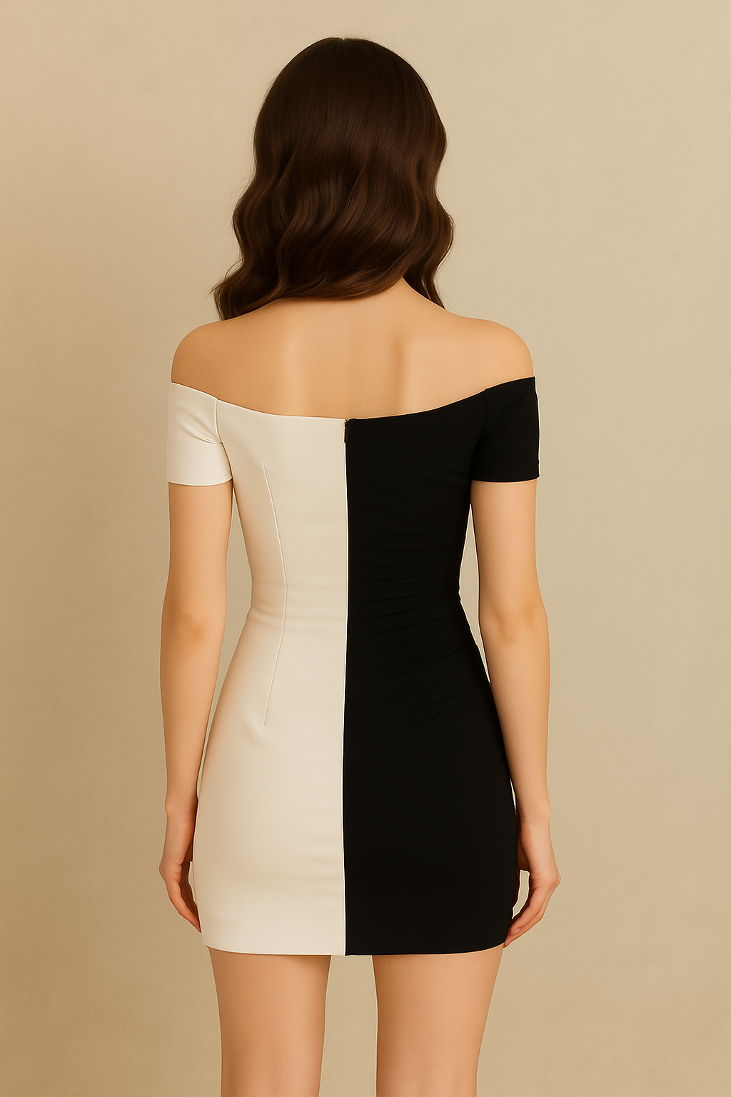 Monochrome Domino Dress