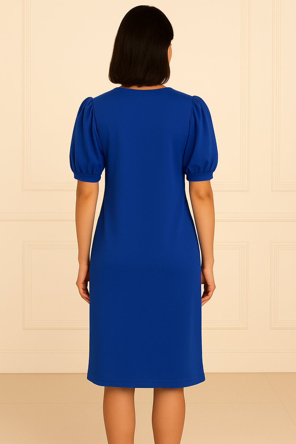 Sapphire Day V-Neck Dress